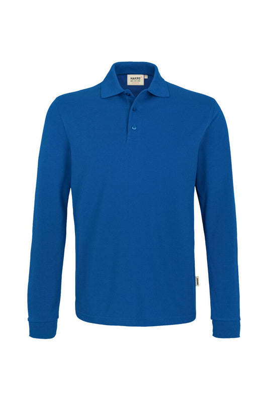 HAKRO Longsleeve-Poloshirt MIKRALINAR® - Royalblau - 1