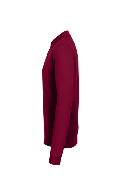 HAKRO Longsleeve-Poloshirt MIKRALINAR® - Weinrot - 2