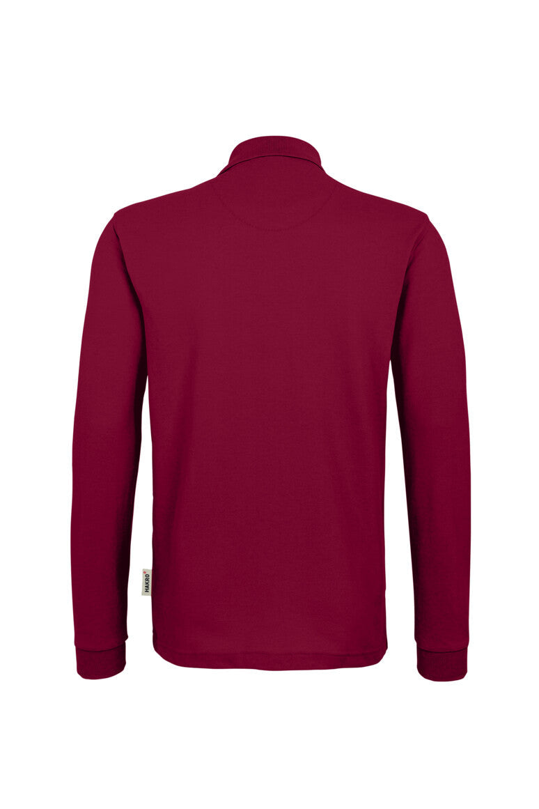 HAKRO Longsleeve-Poloshirt MIKRALINAR® - Weinrot - 3