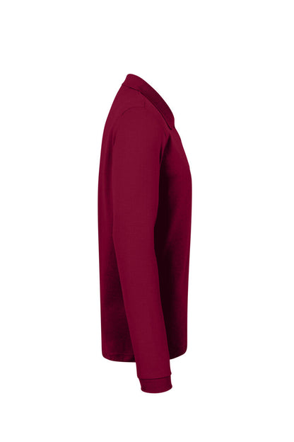 HAKRO Longsleeve-Poloshirt MIKRALINAR® - Weinrot - 4