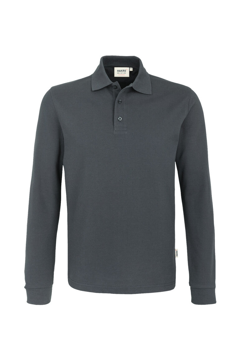 HAKRO Longsleeve-Poloshirt MIKRALINAR® - Anthrazit - 1