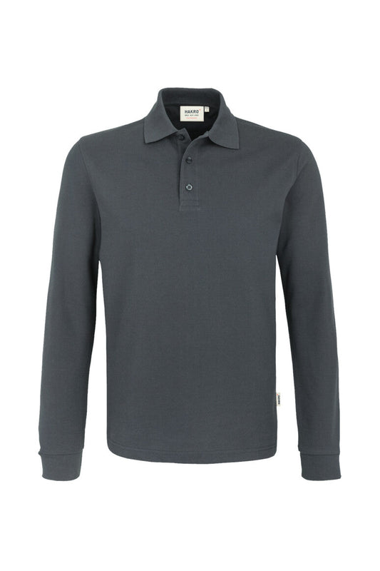 HAKRO Longsleeve-Poloshirt MIKRALINAR® - Anthrazit - 1