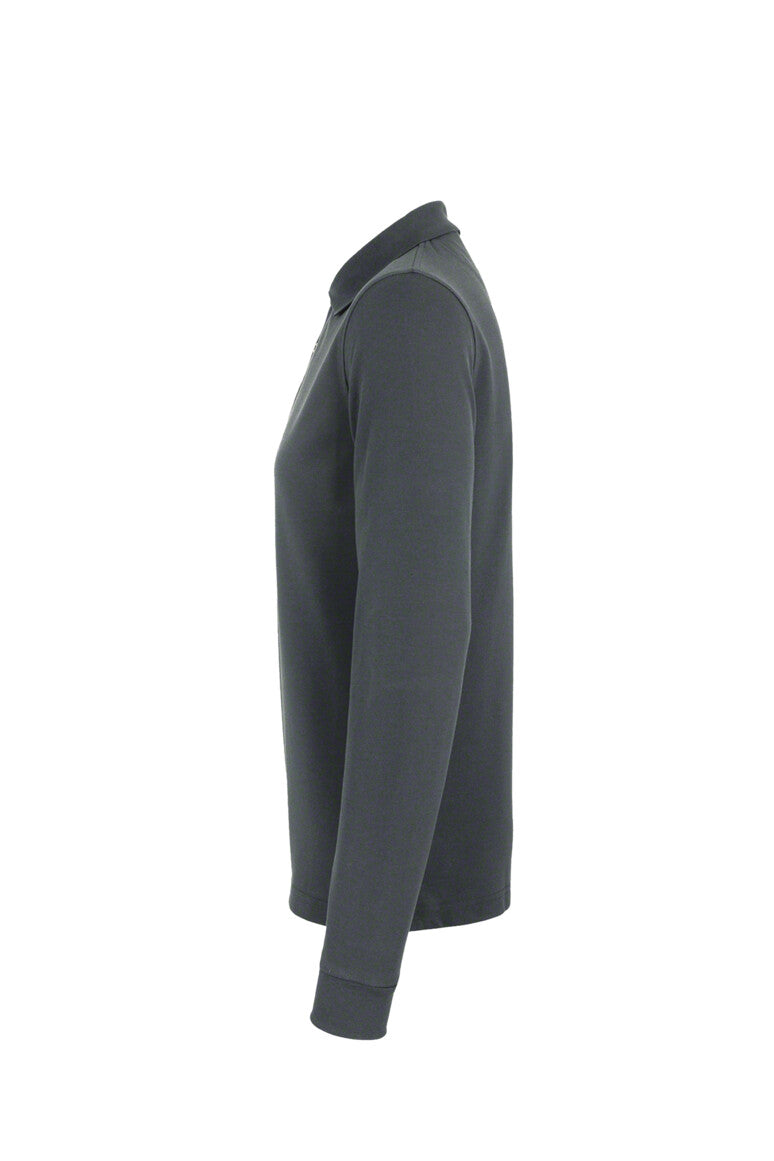 HAKRO Longsleeve-Poloshirt MIKRALINAR® - Anthrazit - 2