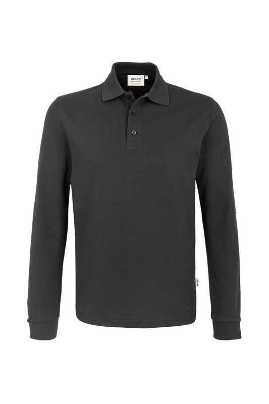 HAKRO Longsleeve-Poloshirt MIKRALINAR® - Karbongrau - 1