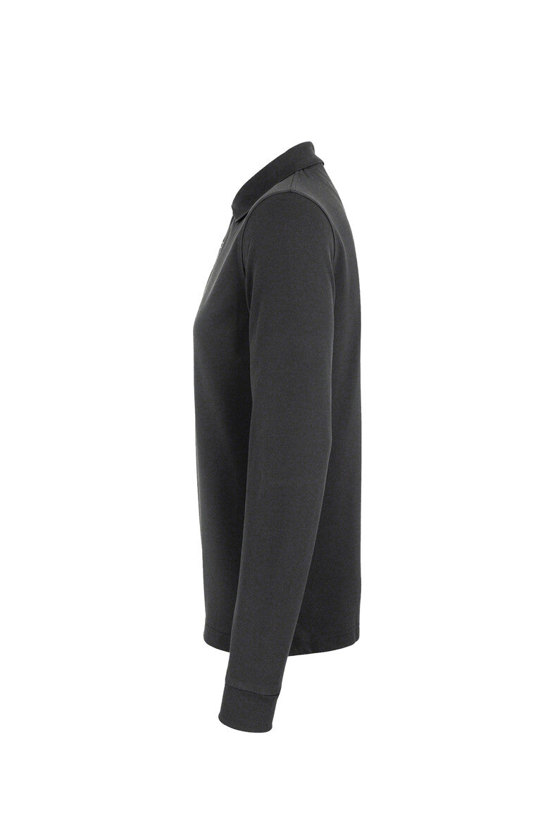 HAKRO Longsleeve-Poloshirt MIKRALINAR® - Karbongrau - 2