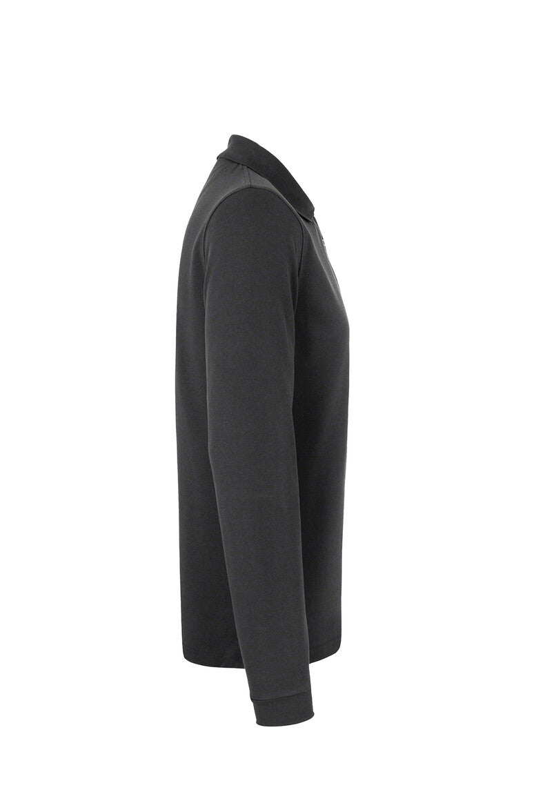 HAKRO Longsleeve-Poloshirt MIKRALINAR® - Karbongrau - 4