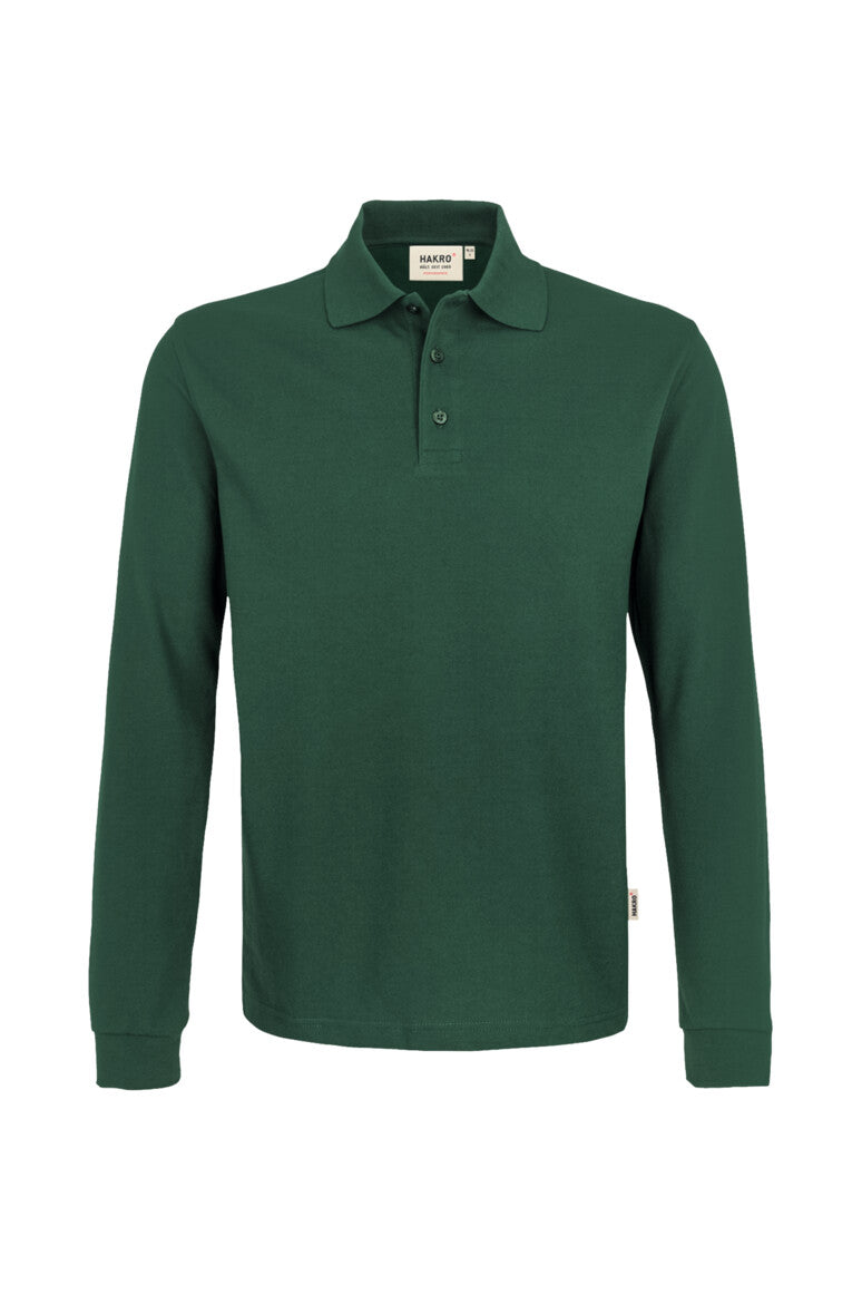 HAKRO Longsleeve-Poloshirt MIKRALINAR® - Tanne - 1