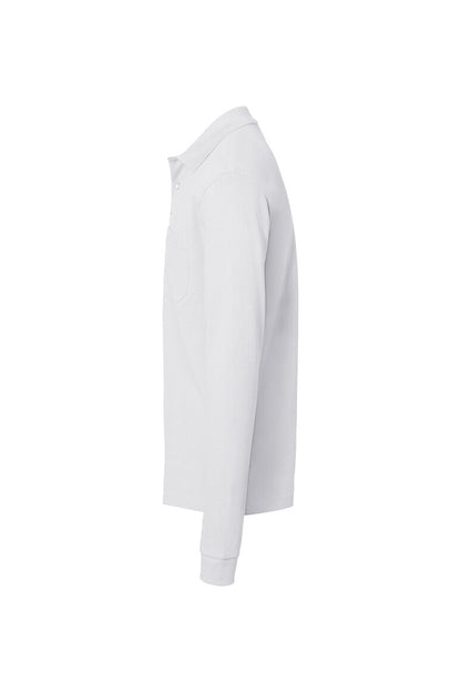 HAKRO Pocket-Longsleeve-Polo MIKRALINAR® ECO - Weiß - 2