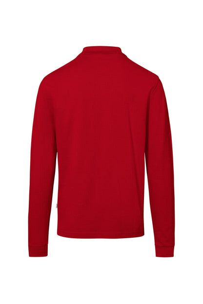 HAKRO Pocket-Longsleeve-Polo MIKRALINAR® ECO - Rot - 3