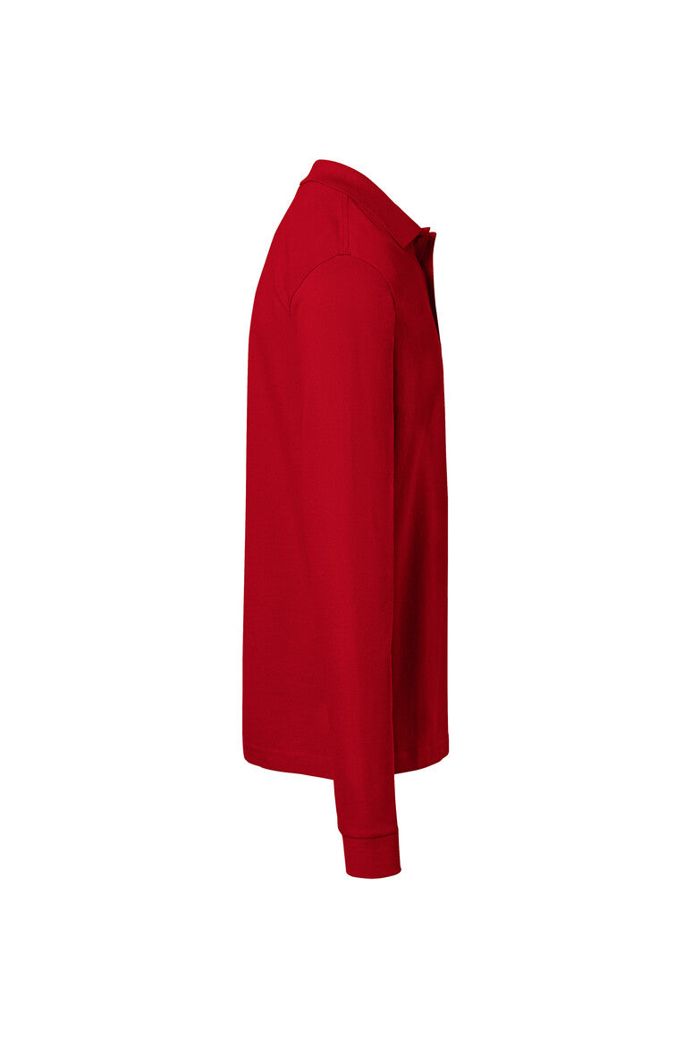 HAKRO Pocket-Longsleeve-Polo MIKRALINAR® ECO - Rot - 4