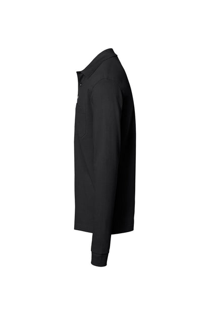 HAKRO Pocket-Longsleeve-Polo MIKRALINAR® ECO - Schwarz - 2