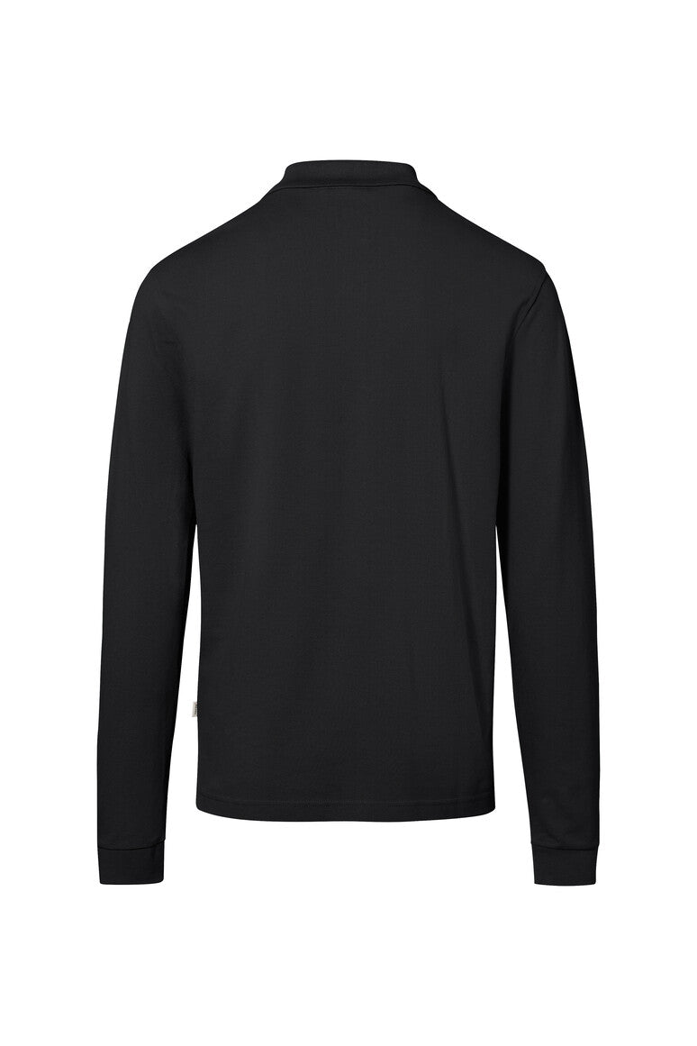 HAKRO Pocket-Longsleeve-Polo MIKRALINAR® ECO - Schwarz - 3