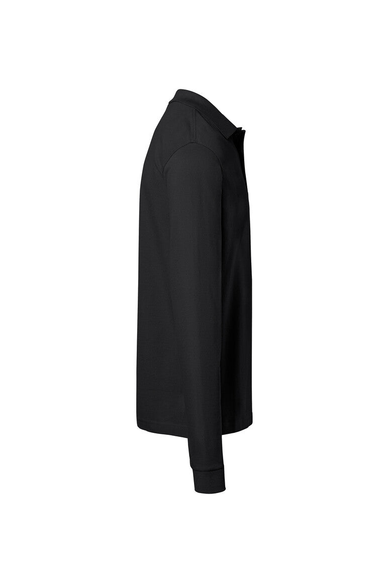 HAKRO Pocket-Longsleeve-Polo MIKRALINAR® ECO - Schwarz - 4