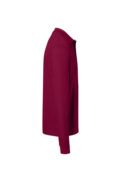 HAKRO Pocket-Longsleeve-Polo MIKRALINAR® ECO - Weinrot - 4