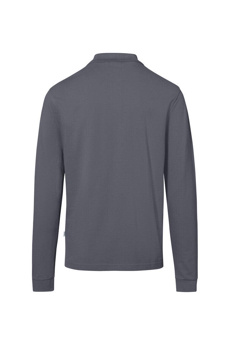 HAKRO Pocket-Longsleeve-Polo MIKRALINAR® ECO - Anthrazit - 3