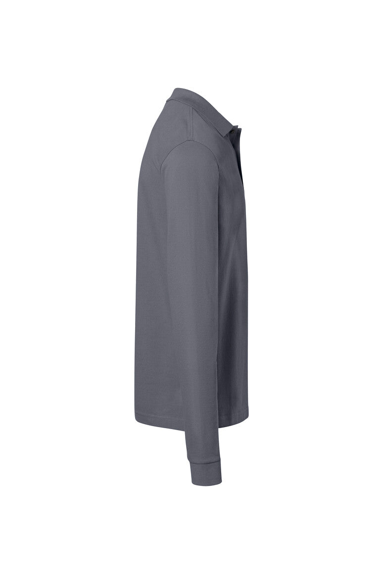 HAKRO Pocket-Longsleeve-Polo MIKRALINAR® ECO - Anthrazit - 4