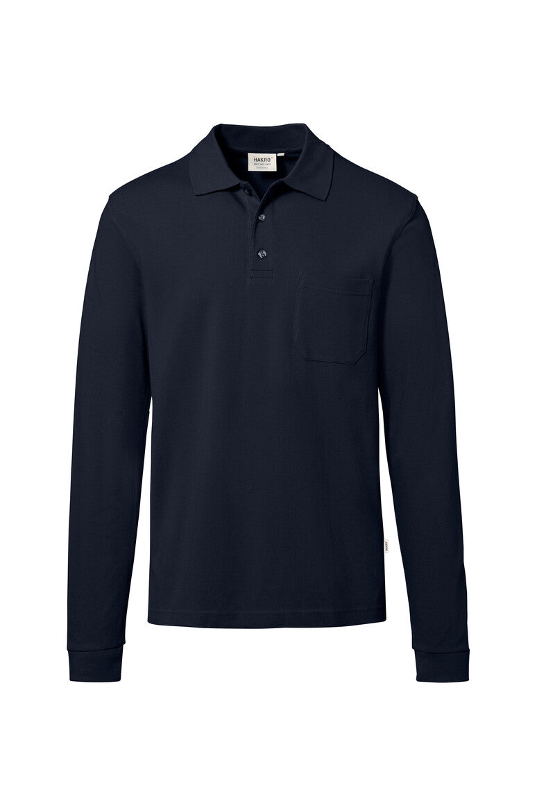 HAKRO Pocket-Longsleeve-Polo MIKRALINAR® ECO - Tinte - 1