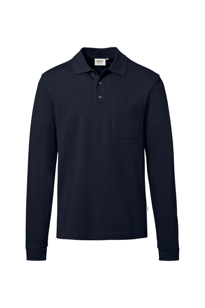 HAKRO Pocket-Longsleeve-Polo MIKRALINAR® ECO - Tinte - 1
