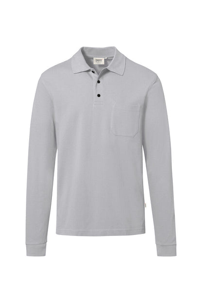 HAKRO Pocket-Longsleeve-Polo MIKRALINAR® ECO - Titan - 1