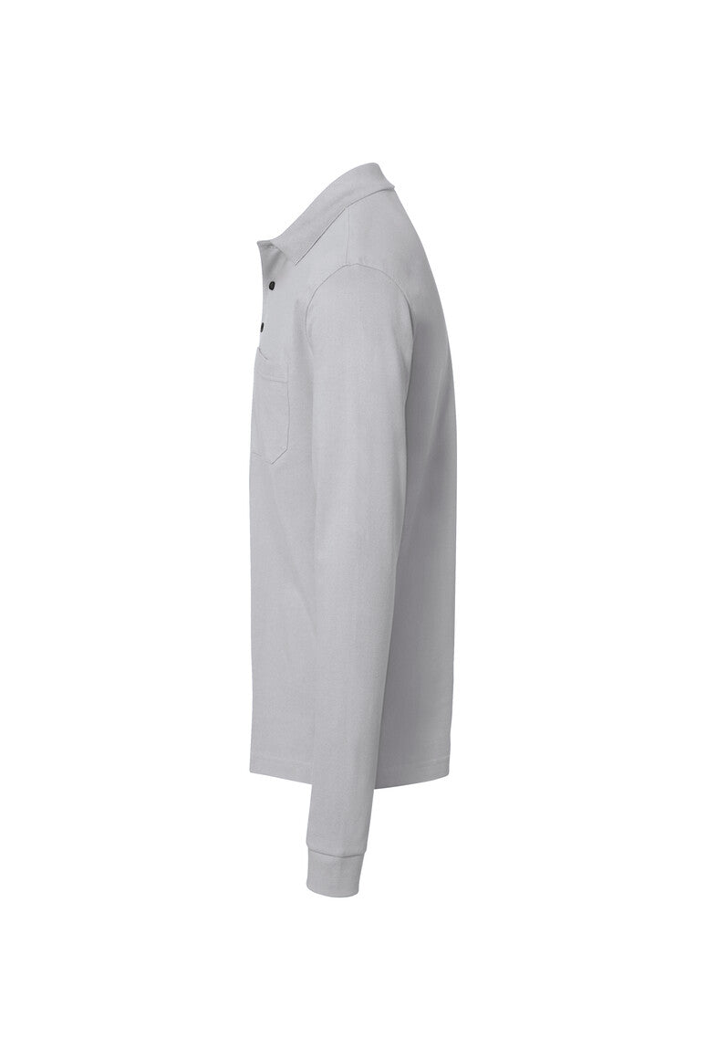 HAKRO Pocket-Longsleeve-Polo MIKRALINAR® ECO - Titan - 2