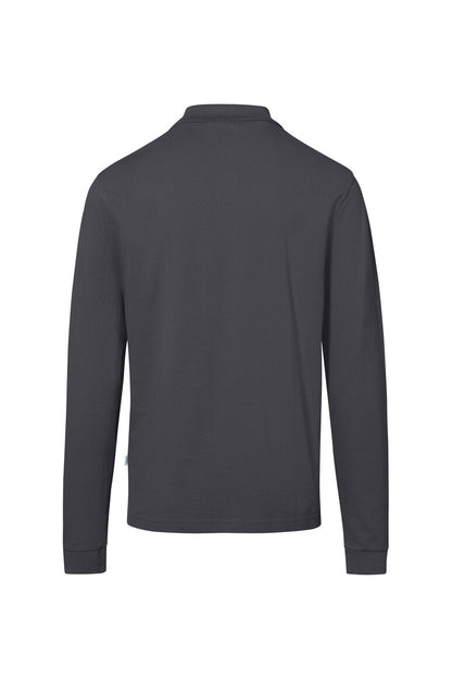 HAKRO Pocket-Longsleeve-Polo MIKRALINAR® ECO - Karbongrau - 3