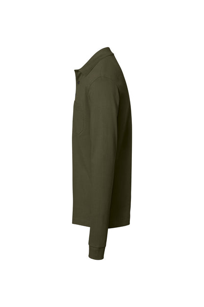 HAKRO Pocket-Longsleeve-Polo MIKRALINAR® ECO - Olive - 2