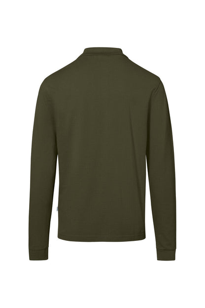 HAKRO Pocket-Longsleeve-Polo MIKRALINAR® ECO - Olive - 3