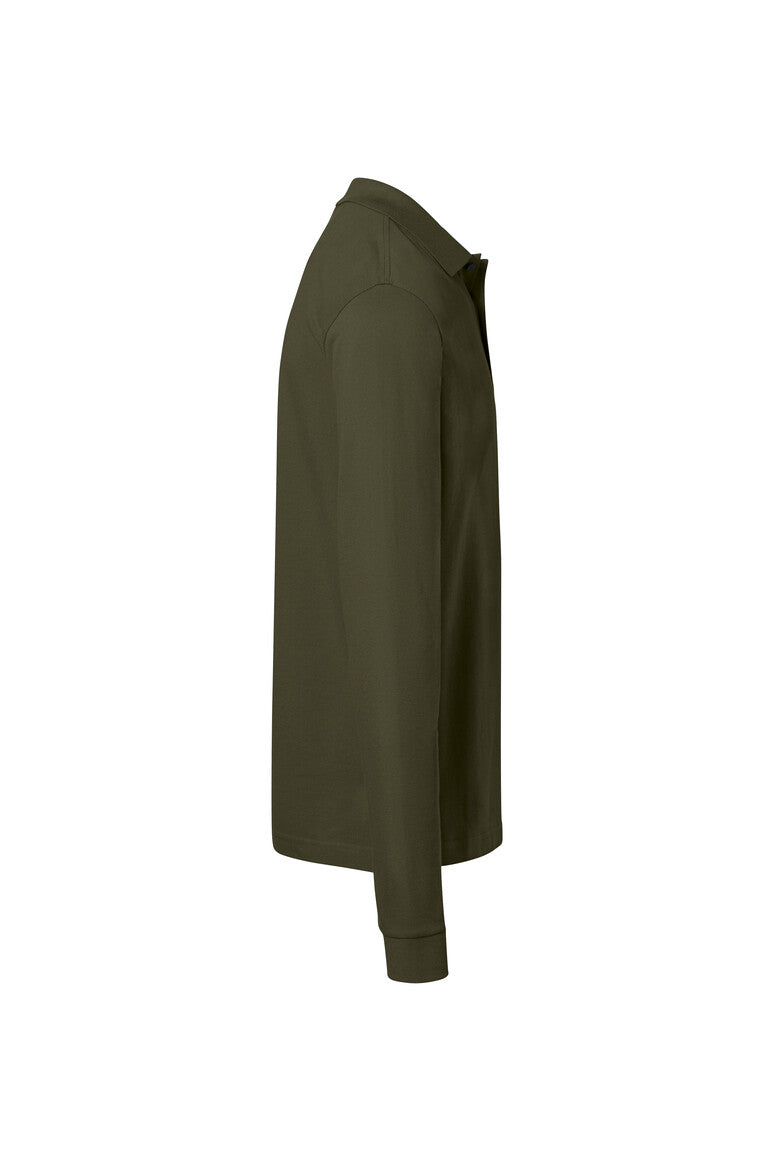 HAKRO Pocket-Longsleeve-Polo MIKRALINAR® ECO - Olive - 4