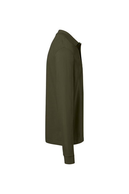 HAKRO Pocket-Longsleeve-Polo MIKRALINAR® ECO - Olive - 4