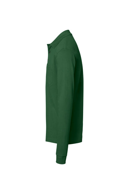 HAKRO Pocket-Longsleeve-Polo MIKRALINAR® ECO - Tanne - 2