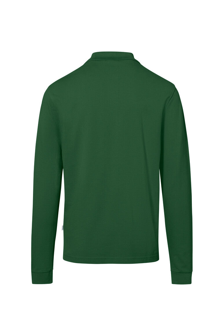 HAKRO Pocket-Longsleeve-Polo MIKRALINAR® ECO - Tanne - 3