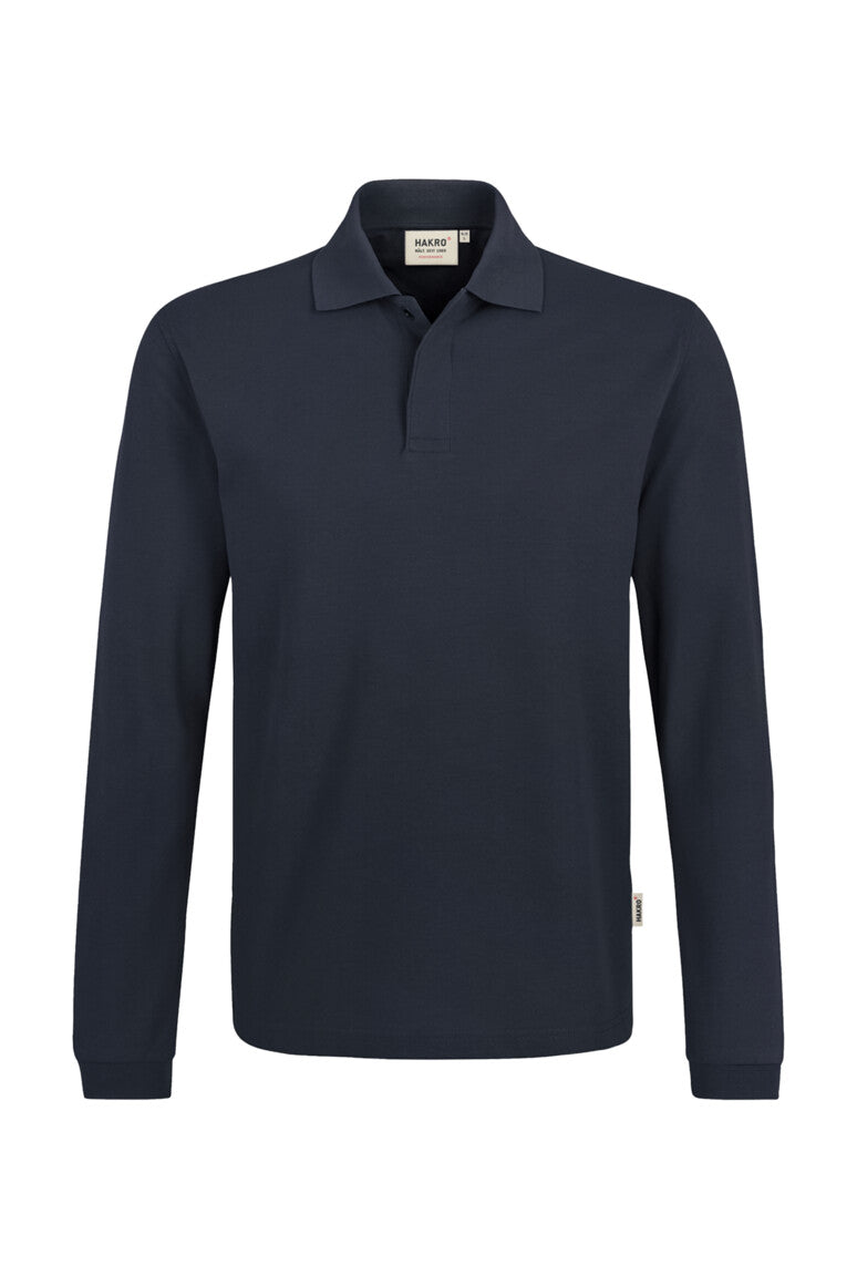 HAKRO Longsleeve-Poloshirt MIKRALINAR® HACCP - Tinte - 1