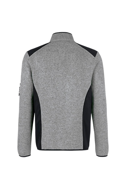 HAKRO Strickfleecejacke - Grau meliert - 3