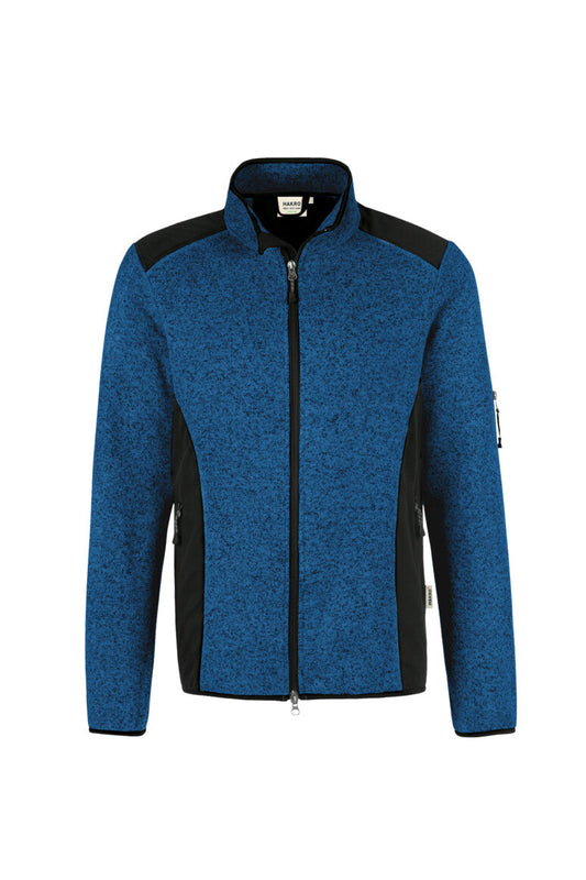 HAKRO Strickfleecejacke - Royalblau meliert - 1
