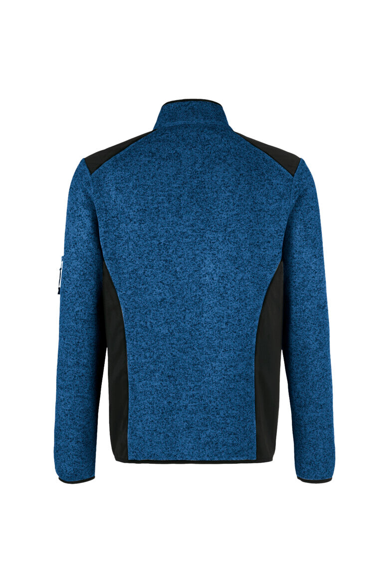 HAKRO Strickfleecejacke - Royalblau meliert - 3