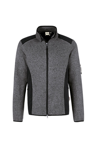 HAKRO Strickfleecejacke - Anthrazit meliert - 1