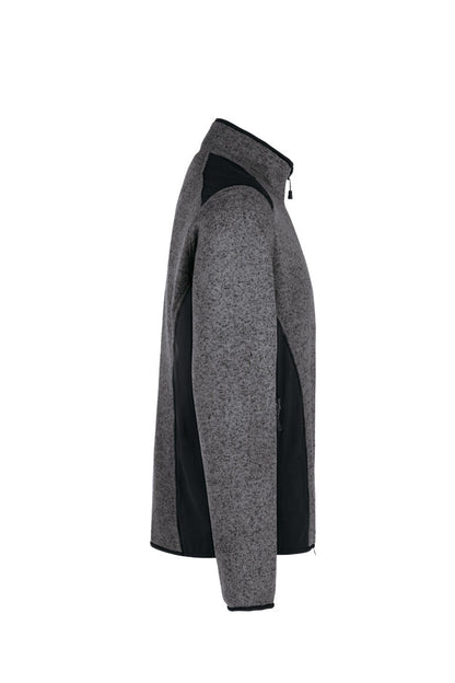 HAKRO Strickfleecejacke - Anthrazit meliert - 4
