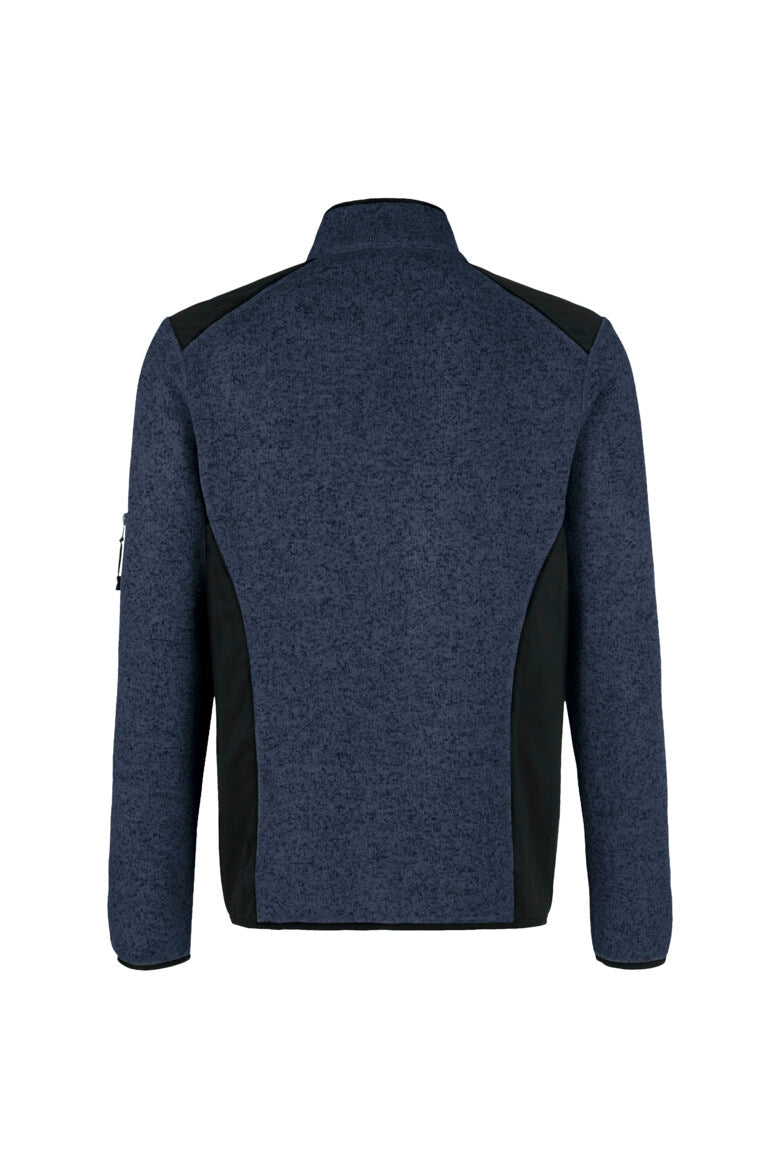 HAKRO Strickfleecejacke - Marine meliert - 3