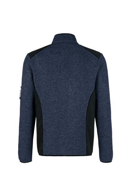 HAKRO Strickfleecejacke - Marine meliert - 3