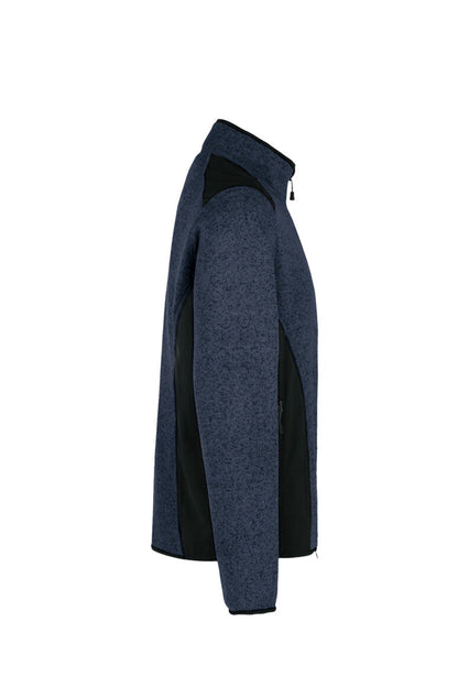 HAKRO Strickfleecejacke - Marine meliert - 4