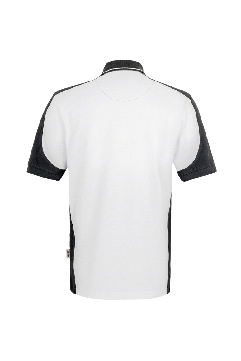 HAKRO Poloshirt Contrast MIKRALINAR® - Weiß/anthrazit - 3