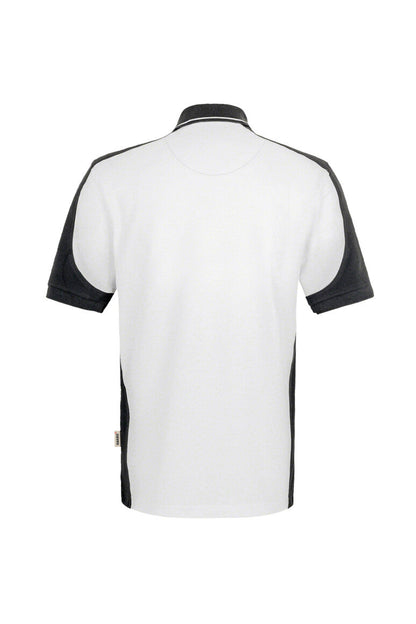 HAKRO Poloshirt Contrast MIKRALINAR® - Weiß/anthrazit - 3