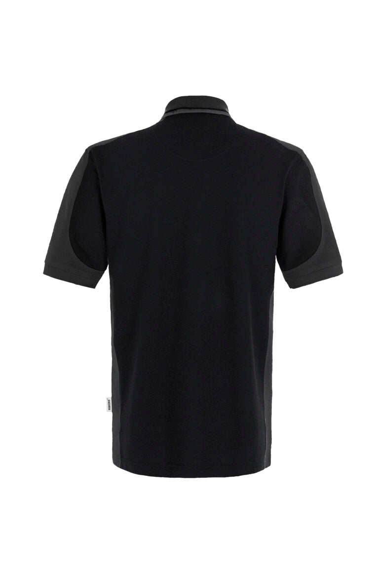 HAKRO Poloshirt Contrast MIKRALINAR® - Schwarz/anthrazit - 3
