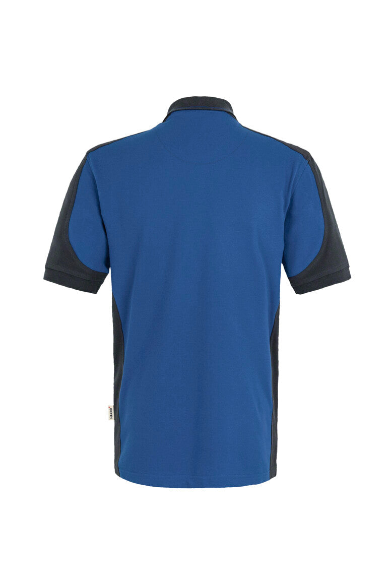 HAKRO Poloshirt Contrast MIKRALINAR® - Royalblau/anthrazit - 3