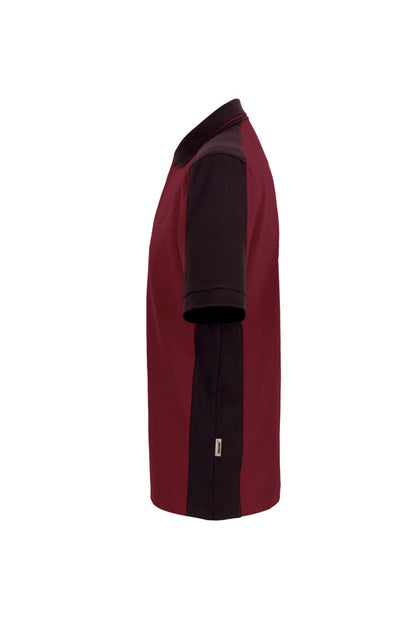 HAKRO Poloshirt Contrast MIKRALINAR® - Weinrot/anthrazit - 2