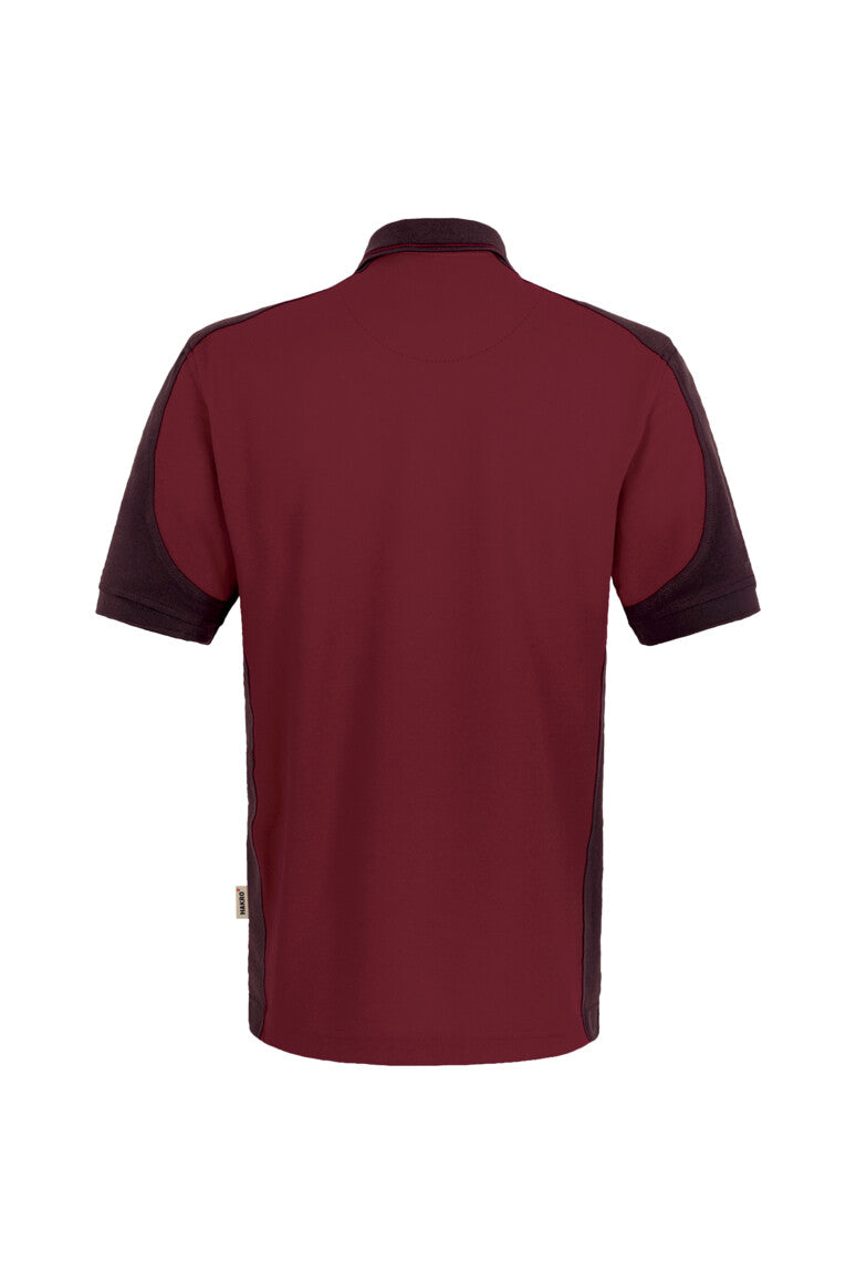 HAKRO Poloshirt Contrast MIKRALINAR® - Weinrot/anthrazit - 3