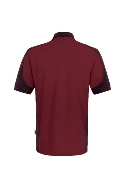 HAKRO Poloshirt Contrast MIKRALINAR® - Weinrot/anthrazit - 3