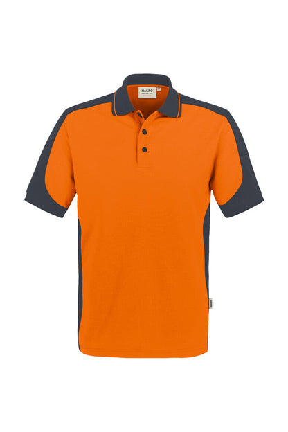 HAKRO Poloshirt Contrast MIKRALINAR® - Orange/anthrazit - 1