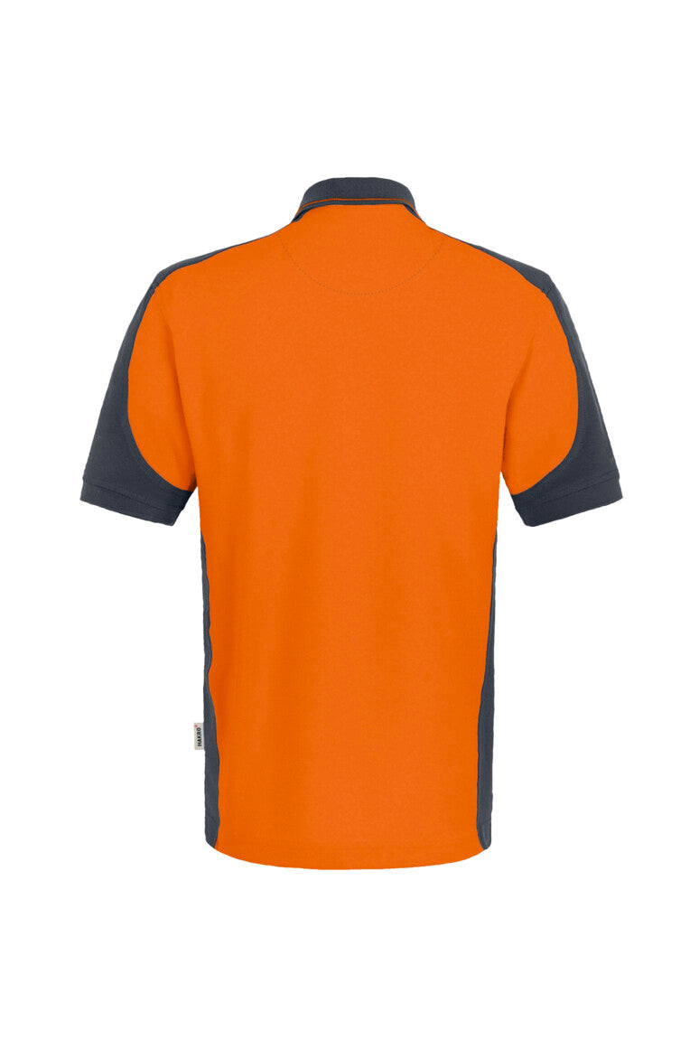 HAKRO Poloshirt Contrast MIKRALINAR® - Orange/anthrazit - 3