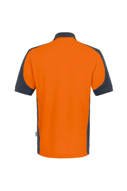 HAKRO Poloshirt Contrast MIKRALINAR® - Orange/anthrazit - 3